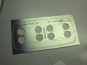 [Drilled faceplate]